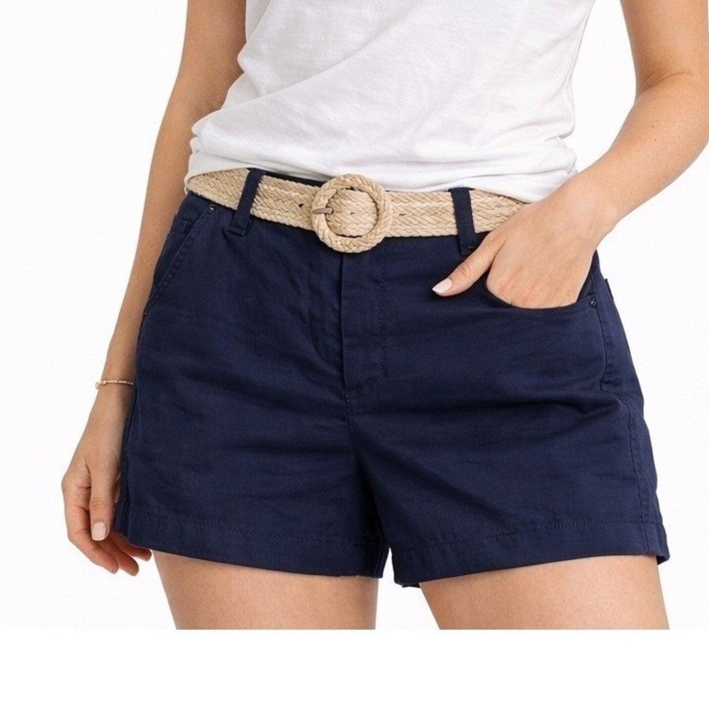 J.Crew Broken-In Chino Shorts Navy Size 14 Classic Preppy Coastal
